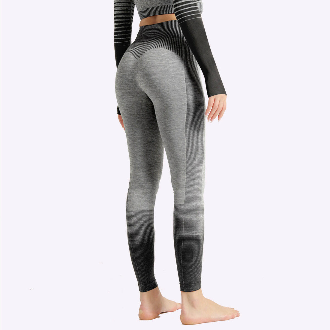 Gym High Waist Leggings Women Knitted Workout Running Yoga Pants - VibrantFlex 