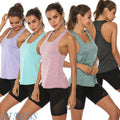 Women Fitness Yoga Shirt Sports Gym Racer Back Running Vest - VibrantFlex  VibrantFlex