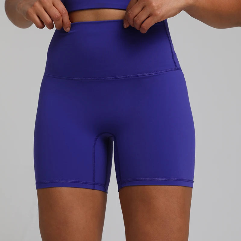 No Front Seam High Waisted Biker Shorts - VibrantFlex  VibrantFlex