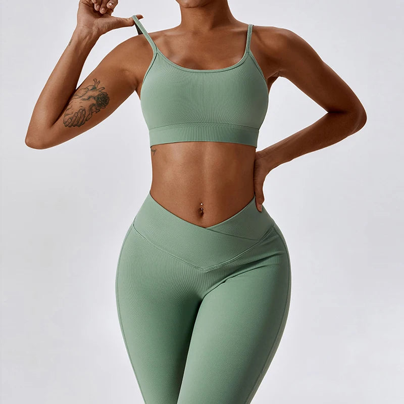 New Naked Feeling Flared Pants Yoga Suit - VibrantFlex 