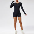 Buttons Jumpsuit Workout Long Sleeved Sports Women Gym Clothing Running Fitness Suits Gym - VibrantFlex  VibrantFlex