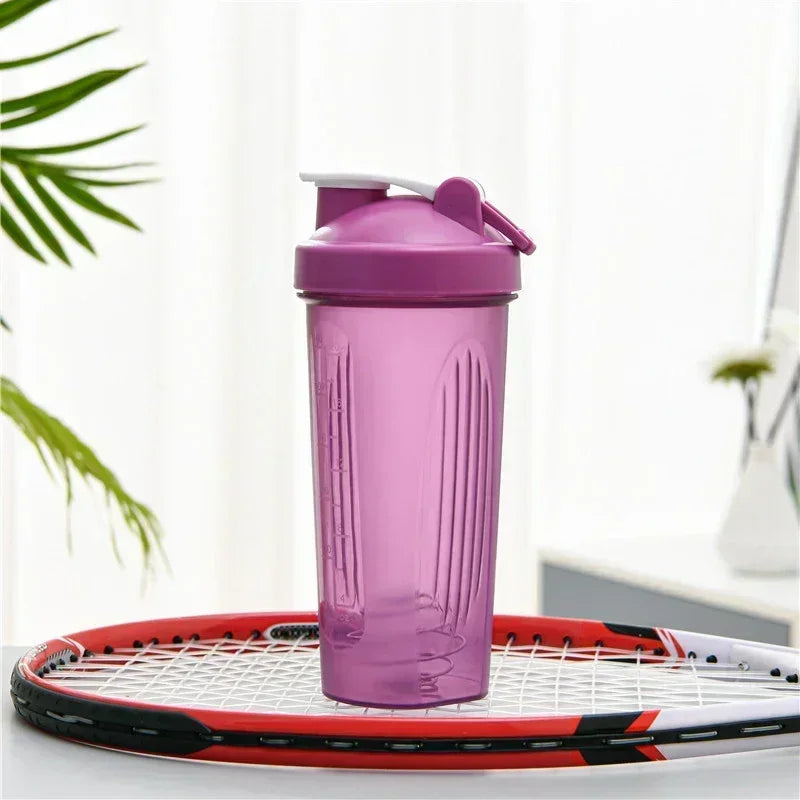 600ml Portable Protein Powder Shaker Bottle Leak Proof Water Bottle - VibrantFlex  VibrantFlex