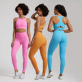 Naked Feel High Stretch Yoga Set Workout Clothes Fitness - VibrantFlex  VibrantFlex