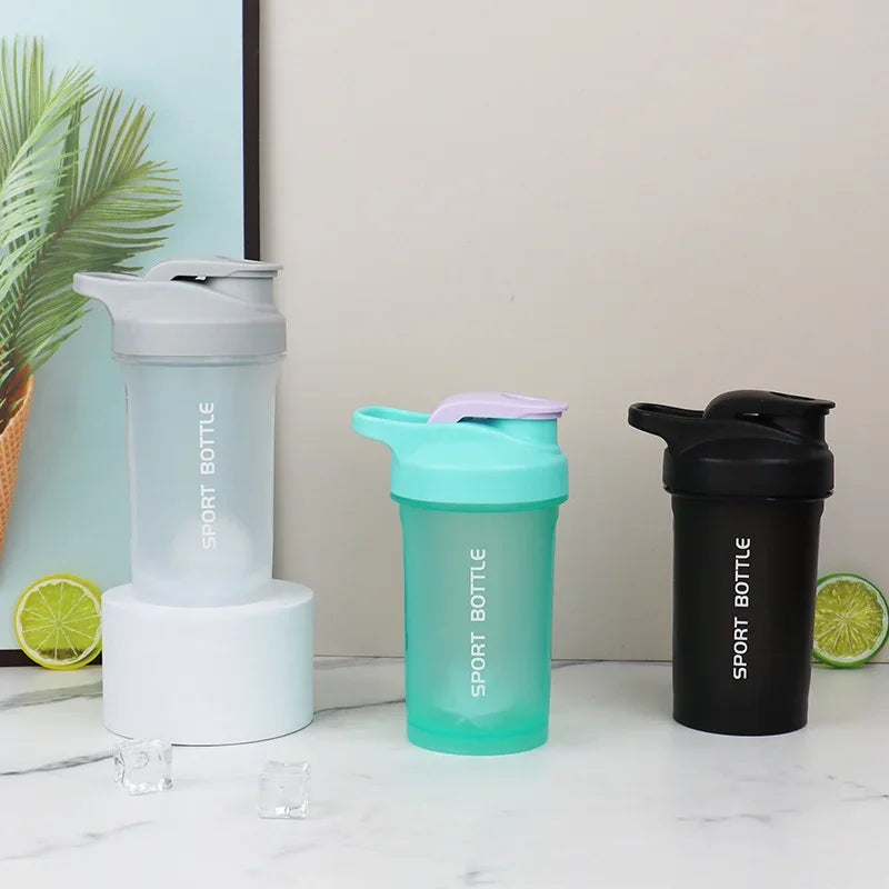 Portable 300ml Protein Powder Shaker Bottle Leak Proof - VibrantFlex 