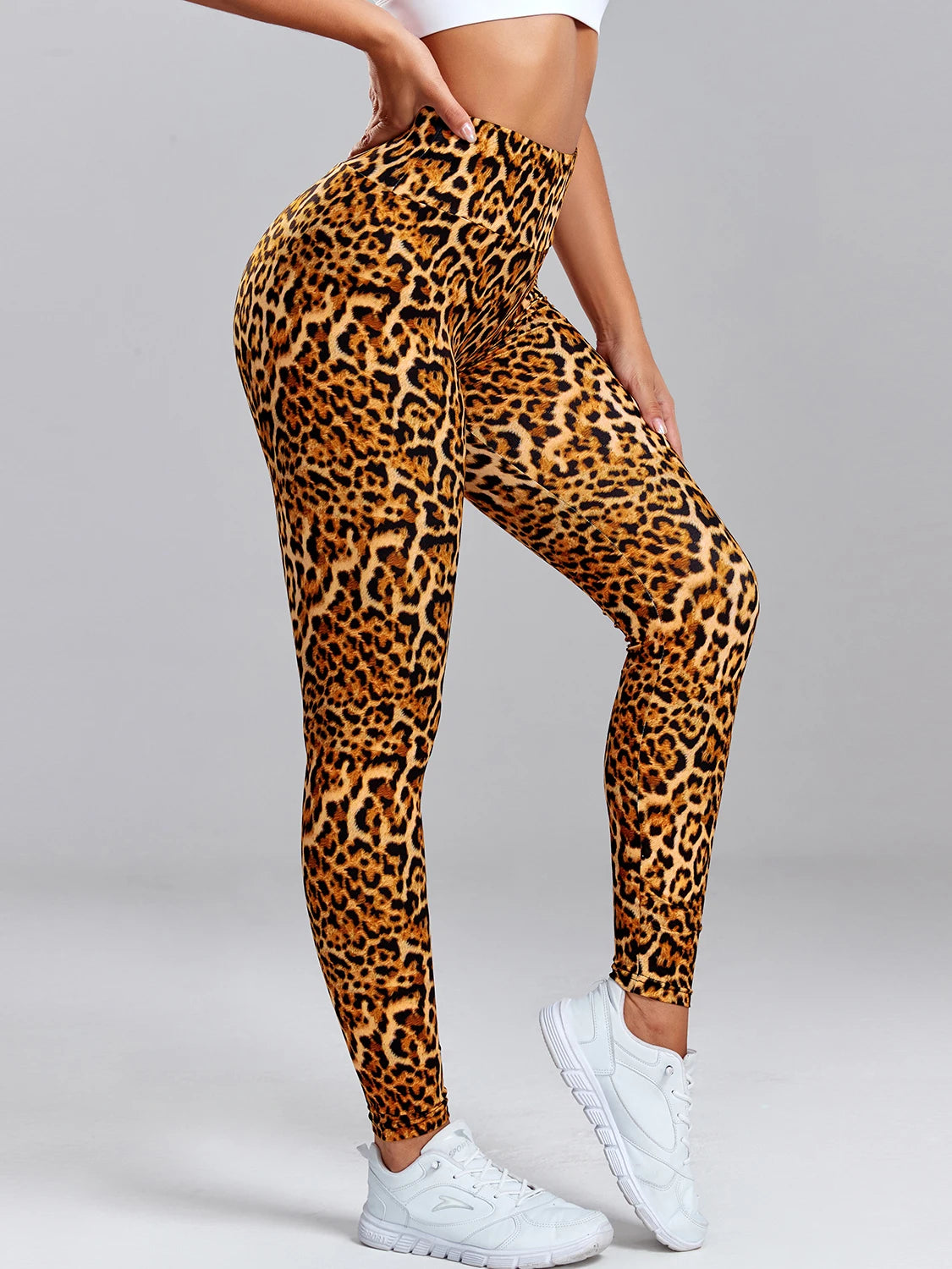 Leopard Print Leggings Women's High Waisted Yoga Pants Fitness Push Up Leggins Sexy Skinny Female Gym Clothes Sport Tights New - VibrantFlex  VibrantFlex