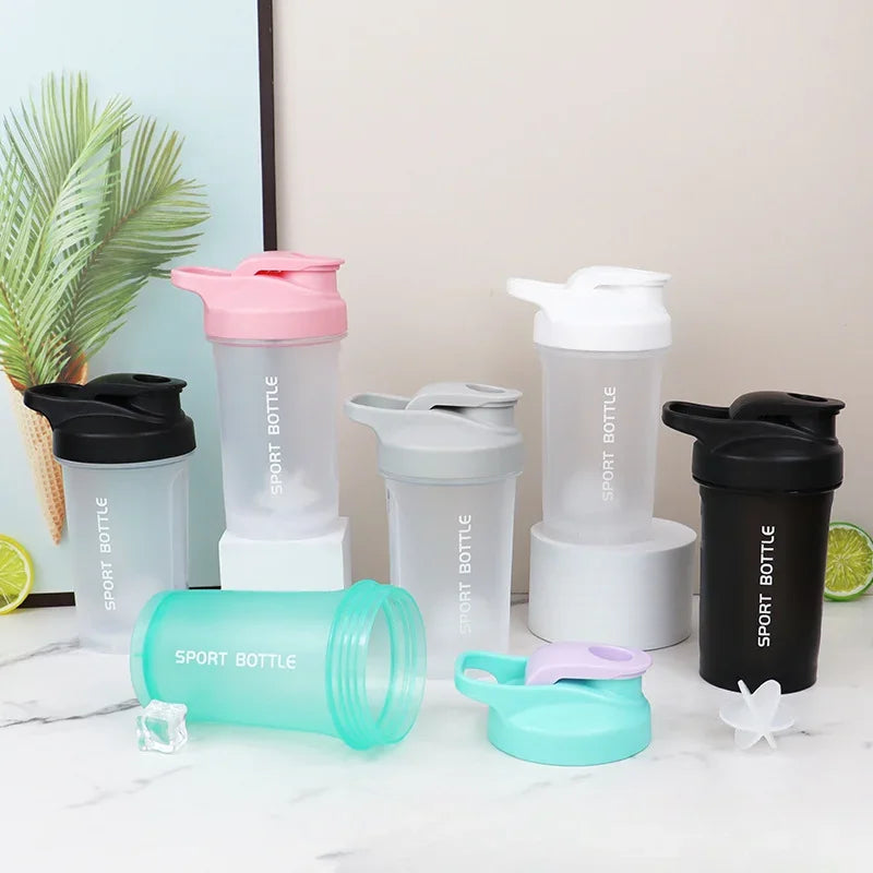 Portable 300ml Protein Powder Shaker Bottle Leak Proof - VibrantFlex 