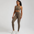 Naked Feel High Stretch Yoga Set Workout Clothes Fitness - VibrantFlex  VibrantFlex