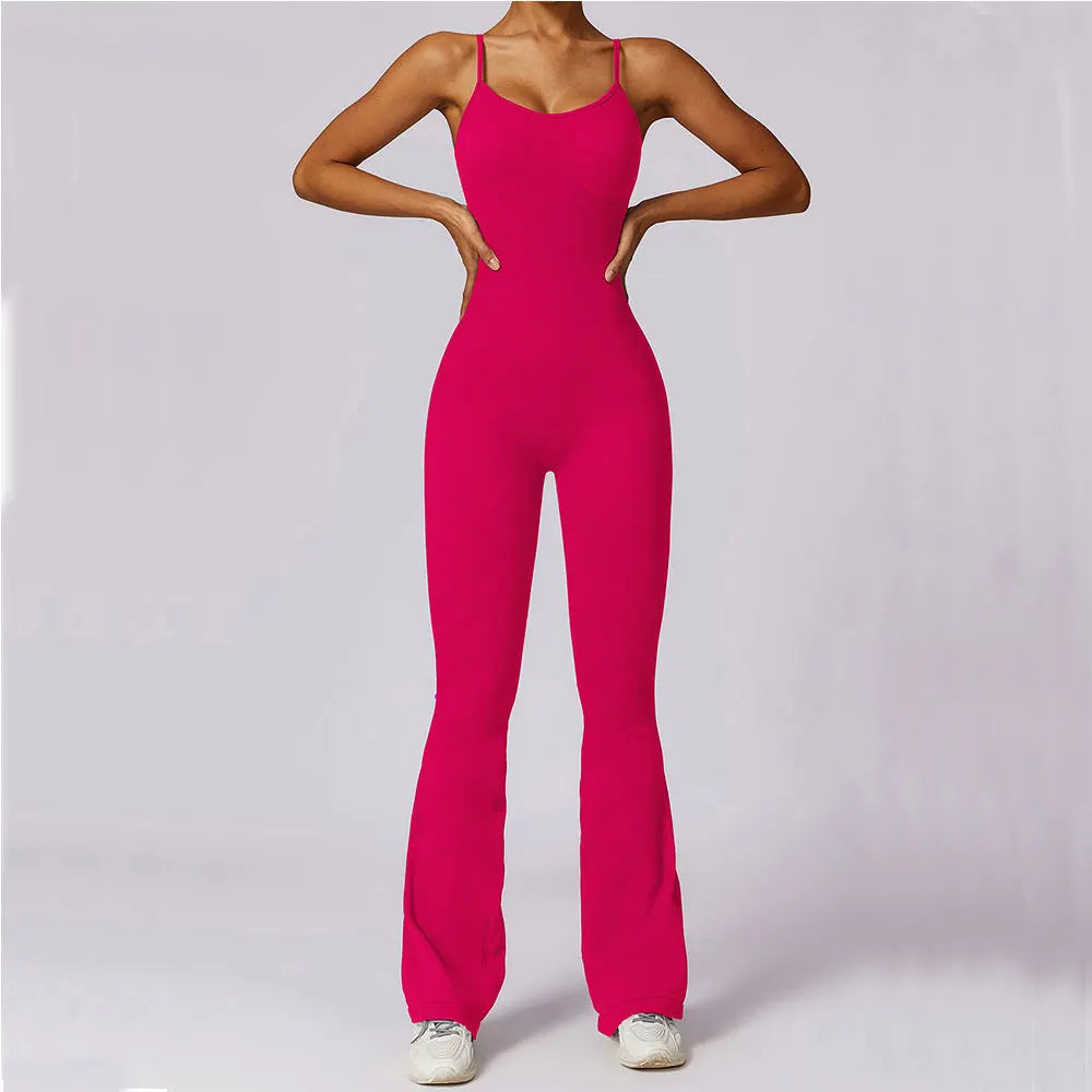 Seamless Jumpsuit Gym Set Women Training Yoga Suit Sportswear Women Sports - VibrantFlex 