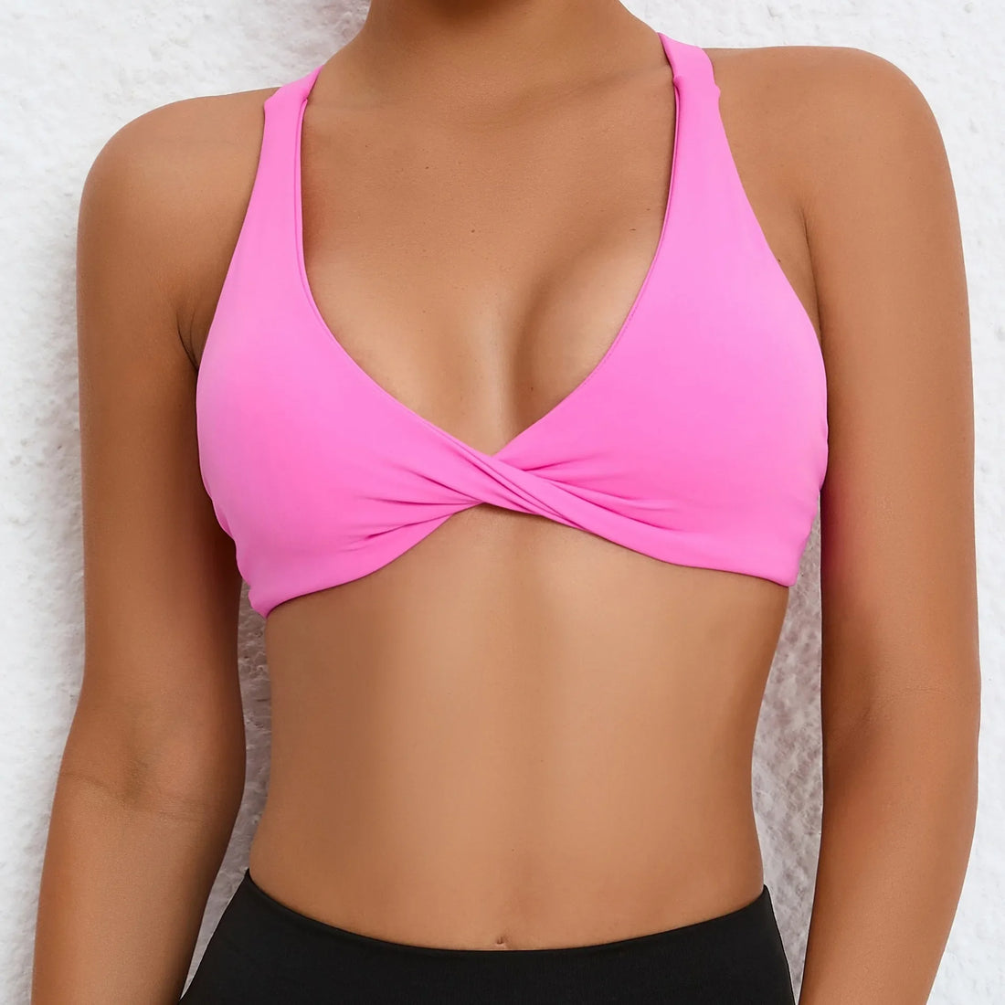 Sexy Deep V Sports Bra Women Strappy Backless - VibrantFlex 