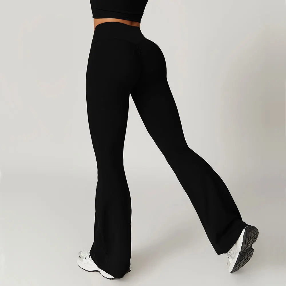 Flare Leggings Yoga Pants Women Bell-bottoms Yoga Tights High Waist Fitness Pants - VibrantFlex  VibrantFlex