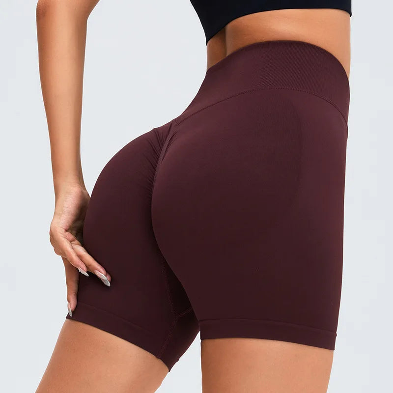 High Waist Seamless Shorts Women Scrunch Butt Yoga Shorts - VibrantFlex  VibrantFlex