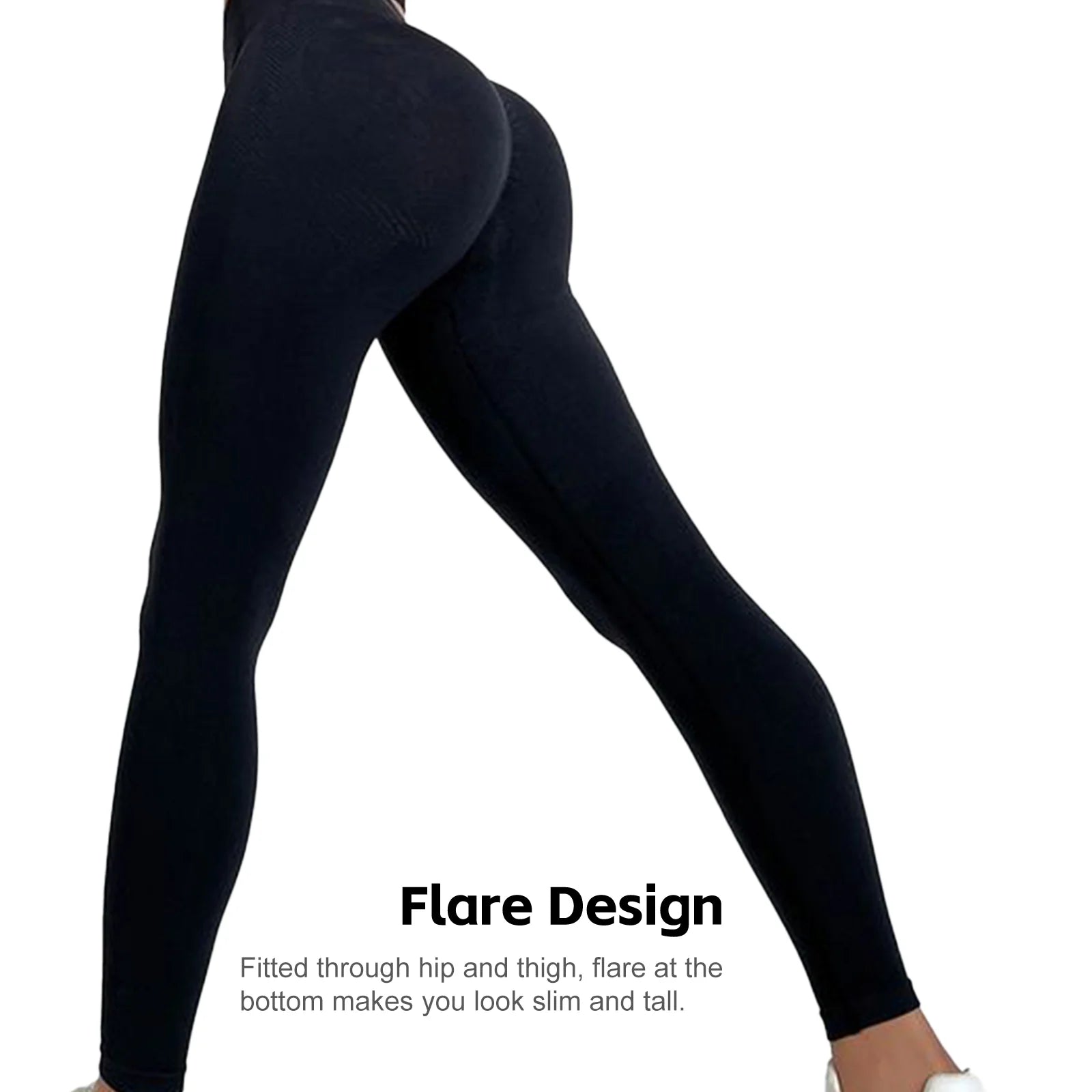 Women High Waist Yoga Leggings Soft Training Elastic Outfits Seamless Gym Leggings Yoga Leggings Workout Tummy Control Tights - VibrantFlex  VibrantFlex