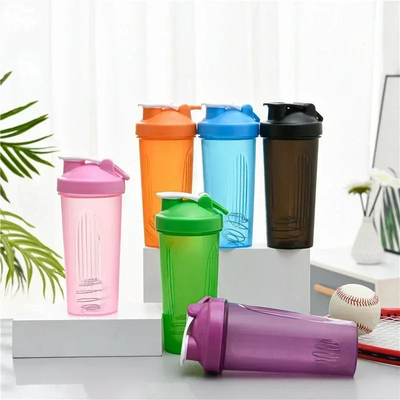 600ml Portable Protein Powder Shaker Bottle Leak Proof Water Bottle - VibrantFlex  VibrantFlex