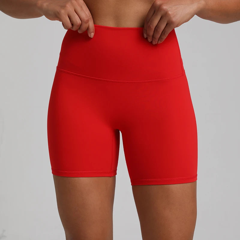 No Front Seam High Waisted Biker Shorts - VibrantFlex  VibrantFlex