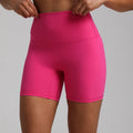 No Front Seam High Waisted Biker Shorts - VibrantFlex  VibrantFlex