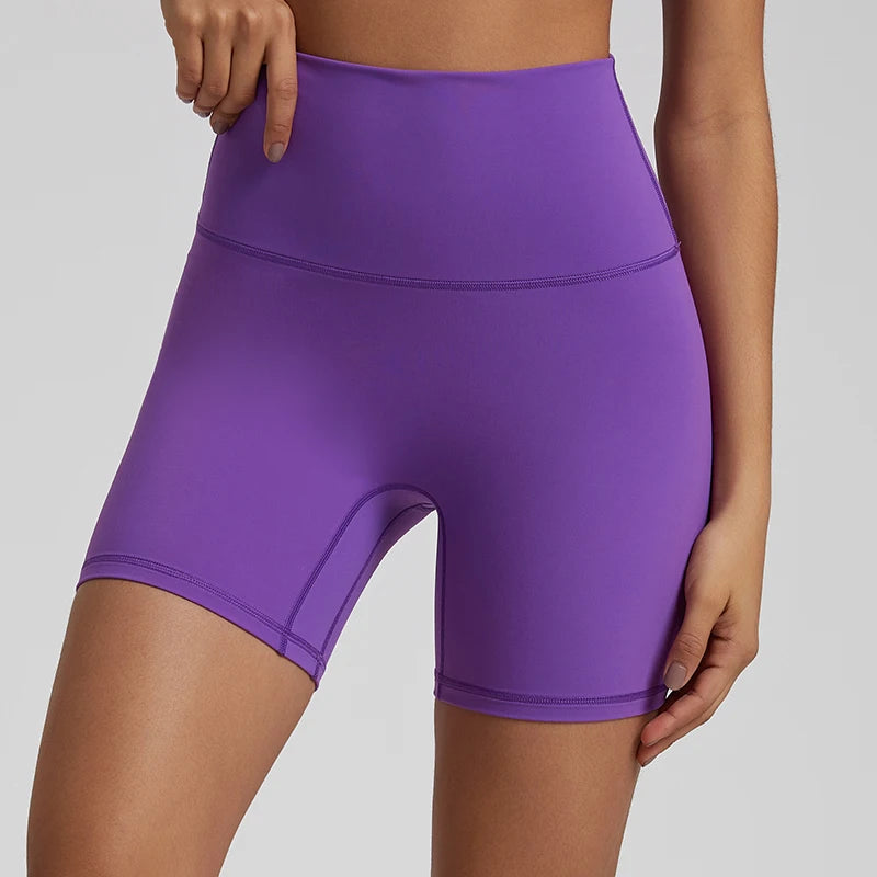 No Front Seam High Waisted Biker Shorts - VibrantFlex  VibrantFlex