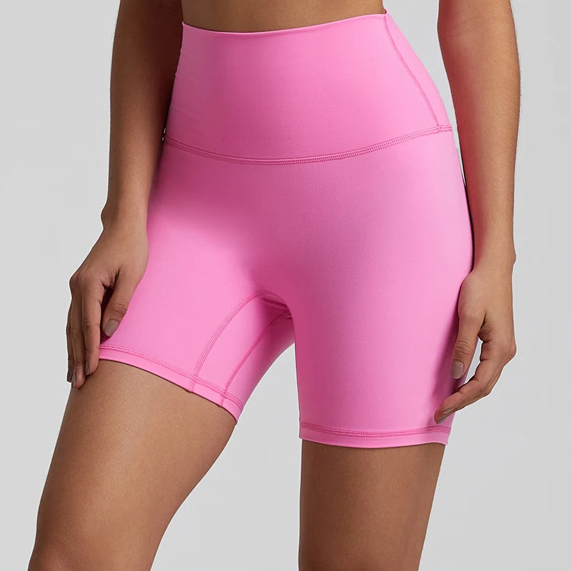 No Front Seam High Waisted Biker Shorts - VibrantFlex  VibrantFlex