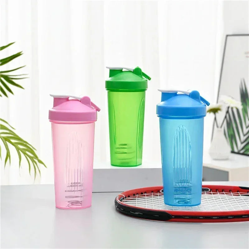 600ml Portable Protein Powder Shaker Bottle Leak Proof Water Bottle - VibrantFlex 