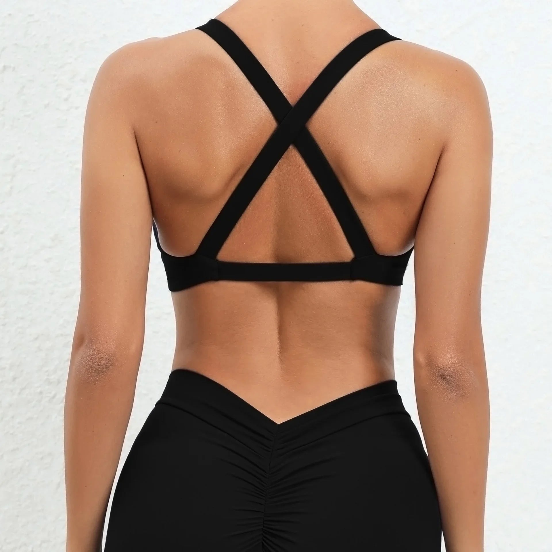 Sexy Deep V Sports Bra Women Strappy Backless - VibrantFlex  VibrantFlex