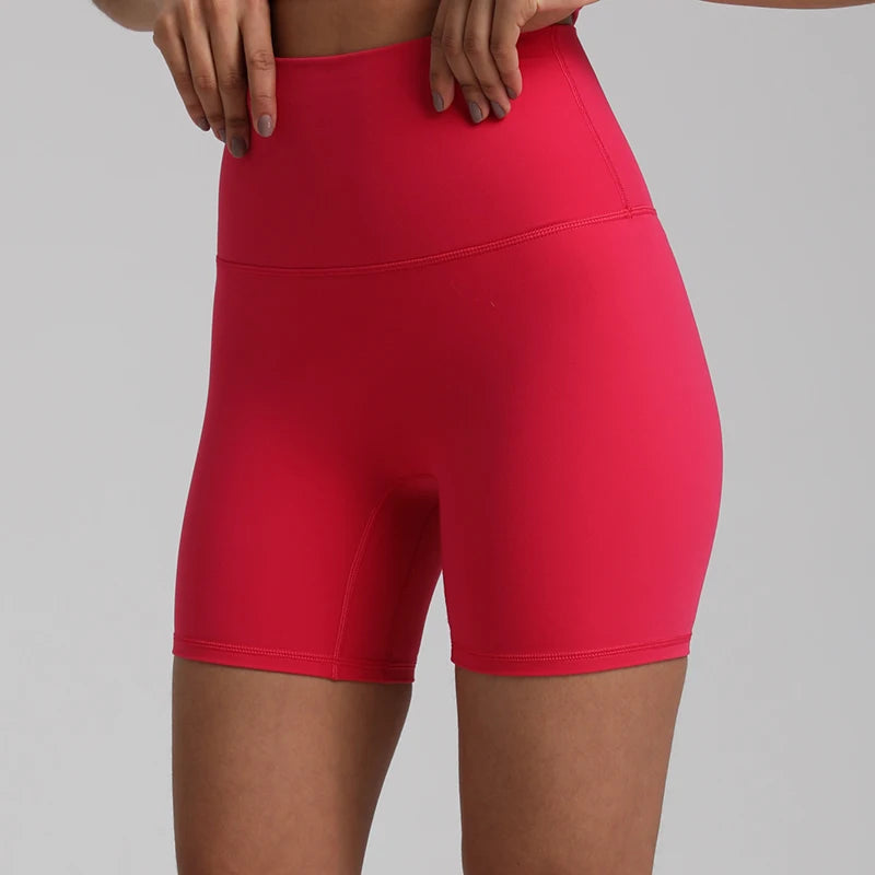 No Front Seam High Waisted Biker Shorts - VibrantFlex  VibrantFlex