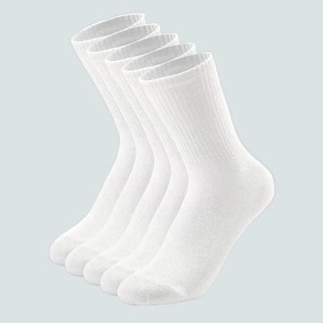 5 Pairs High Quality Men Crew Fashion Cotton Socks - VibrantFlex  VibrantFlex