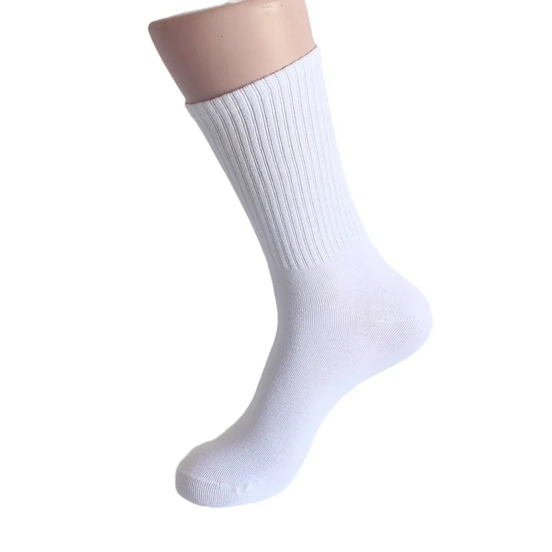 1pairs High Quality Black White Pure Color Cotton Unisex Sock - VibrantFlex  VibrantFlex