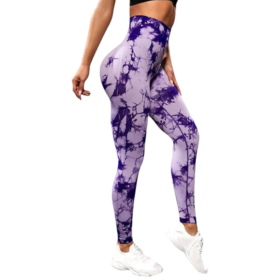 Seamless Tie Dye Leggings Women Sexy Fitness Gym Legging - VibrantFlex 