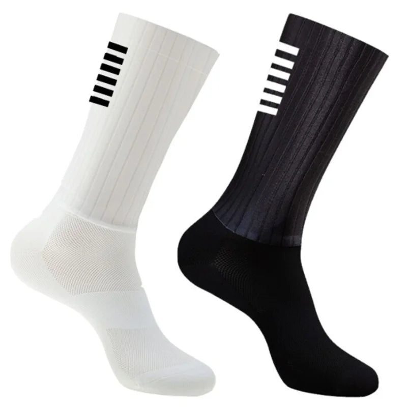 Whiteline Silicone Summer Aero Socks - VibrantFlex 