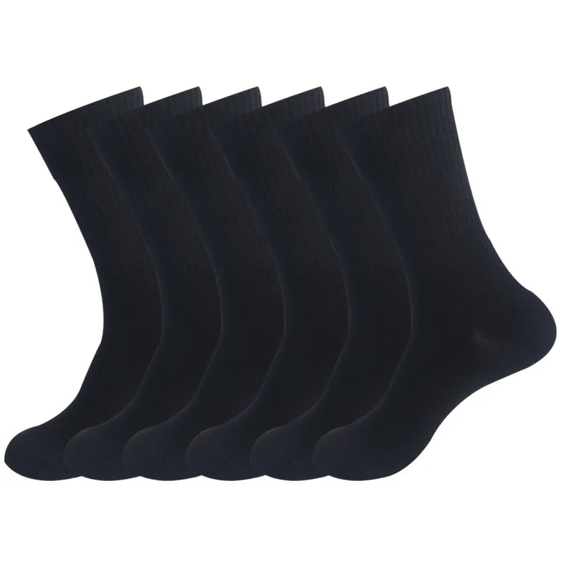 1pairs High Quality Black White Pure Color Cotton Unisex Sock - VibrantFlex  VibrantFlex