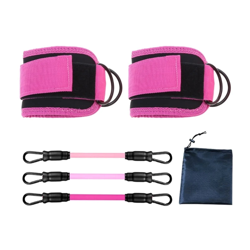 Glutes Workout Equipment Leg Resistance Bands with Ankle Strap Resistance Bands Set, Ankle Resistance Bands with Cuffs - VibrantFlex  VibrantFlex