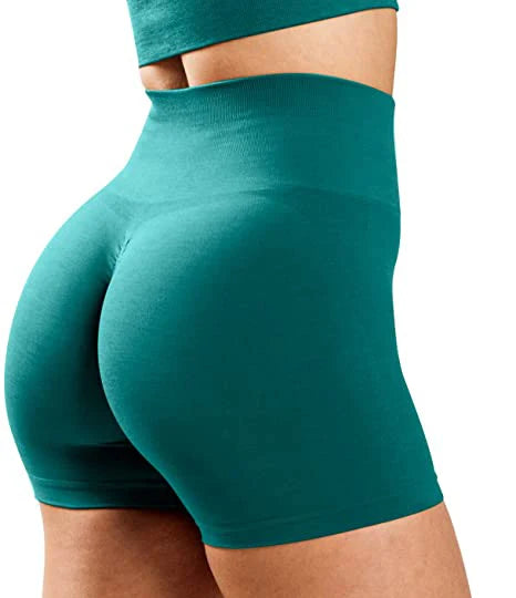 High Waist Amplify Seamless Shorts Women Scrunch Butt Yoga - VibrantFlex 