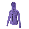 Women Thin Slim Sport Hoodies Long Sleeve Thumb Hole Yoga Tops - VibrantFlex  VibrantFlex