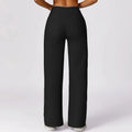 Ribbed Flared Pants High Waisted Casual Pants for Women's Straight Leg Wide Leg Pants - VibrantFlex  VibrantFlex