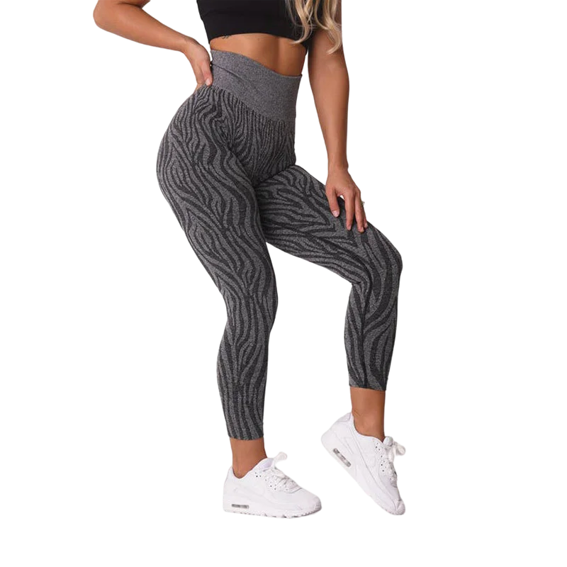 Nvgtn Zebra Pattern Seamless Leggings Women Soft Workout Tights - VibrantFlex  VibrantFlex