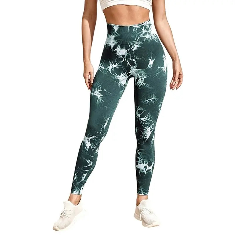 Seamless Tie Dye Leggings Women Sexy Fitness Gym Legging - VibrantFlex  VibrantFlex