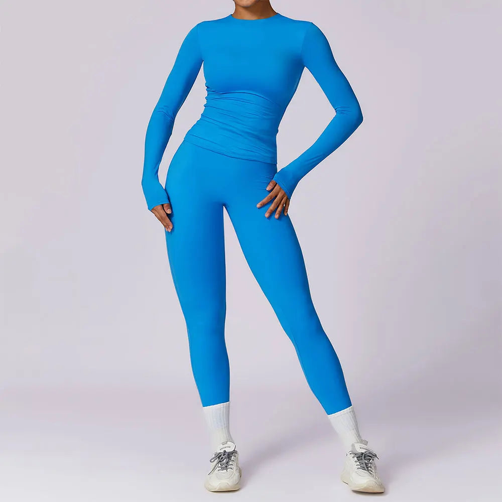 Women Tracksuit Yoga Set 2PCS Sport Suit Gym - VibrantFlex 