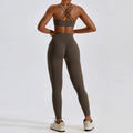 New Yoga Set 2 Pieces Women's Tracksuit Seamless Workout Sportswear - VibrantFlex  VibrantFlex