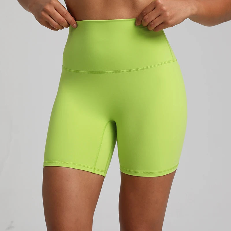 No Front Seam High Waisted Biker Shorts - VibrantFlex  VibrantFlex