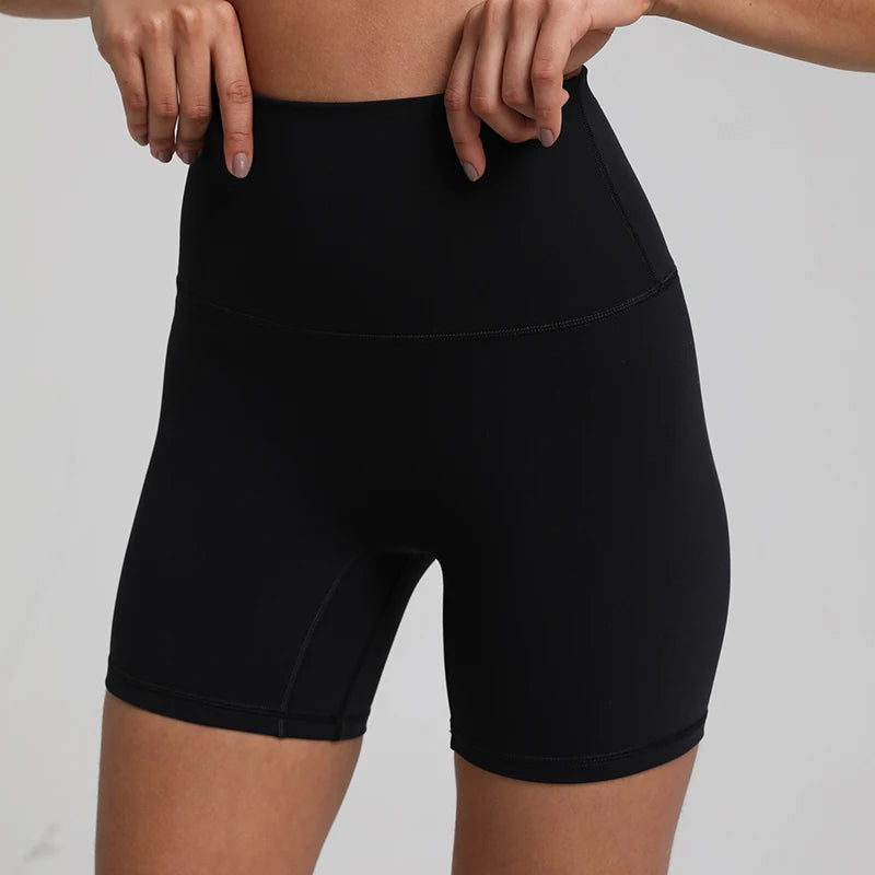 No Front Seam High Waisted Biker Shorts - VibrantFlex  VibrantFlex