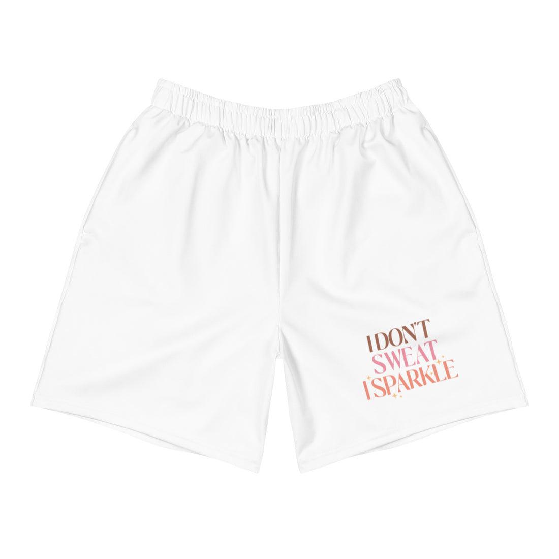 I Don't Sweat Unisex Athletic Long Shorts - VibrantFlex 