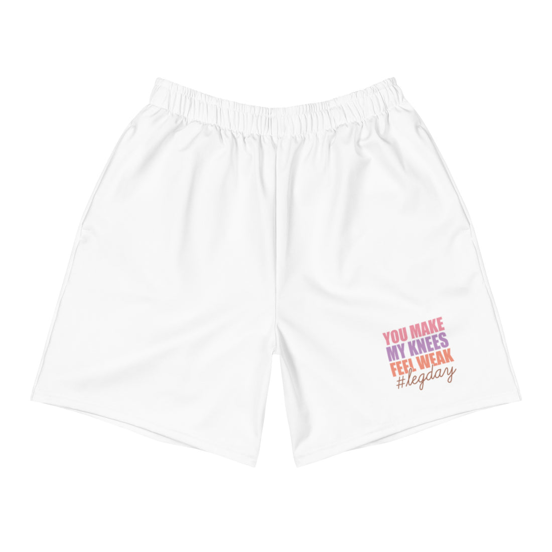 My Knees Unisex Athletic Long Shorts - VibrantFlex 